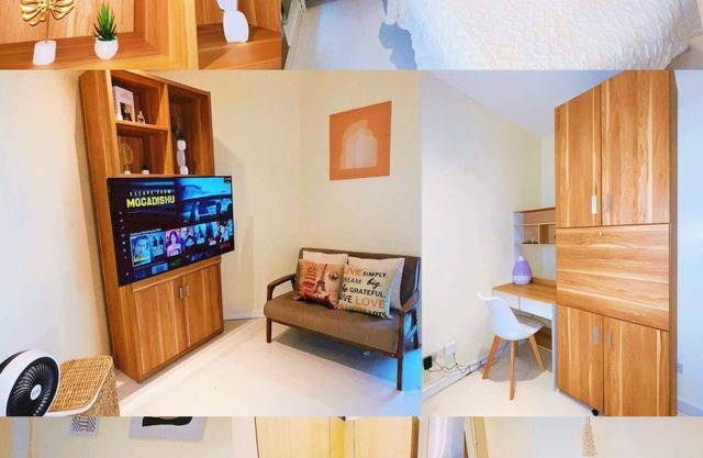 Skyline Cityview Cozy Studio with 600mBps wigi+Pool+Netflix+Disney+55’qLed TV
