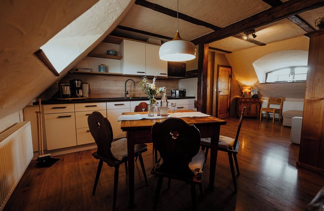 Manoir romantique Positz, appartement pour 2 à 4 personnes