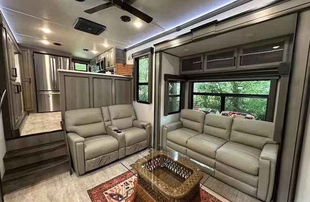 Small town glamping with fire pit; charming & cozy; secluded yet close to town