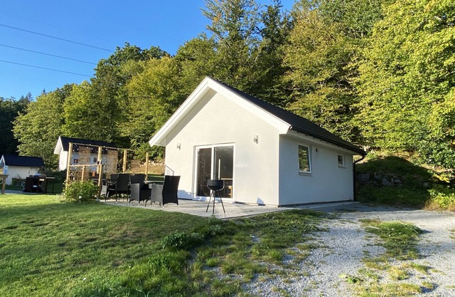 Smaller cabin in wonderful forest environment and only 40 m to fishing opportunity | SE03012
