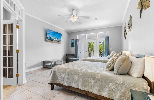 Snowbird-friendly waterfront home with private pool, elevator, boat dock, grill
