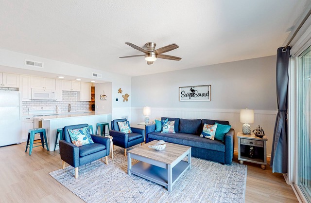 Soundfront Gem W/ Furnished Balcony, Free WiFi, & Beach Access Nearby