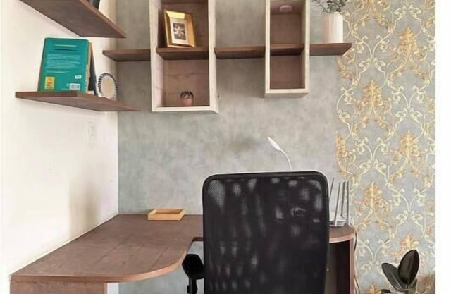 Spacious 2 bhk for family with workspace & kitchen