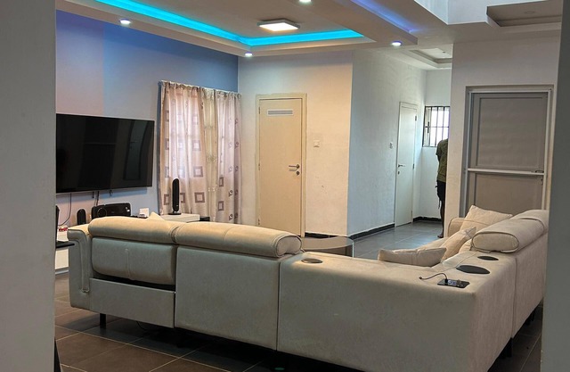 Spacious 4-bedroom house with AC and WiFi in charming Adenta Municipality
