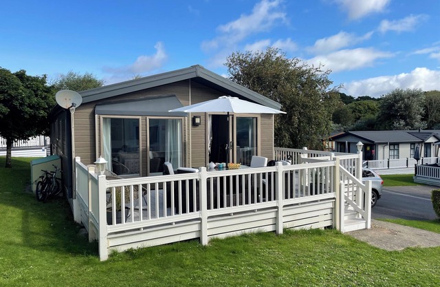 Spacious and comfortable holiday lodge in country park setting.