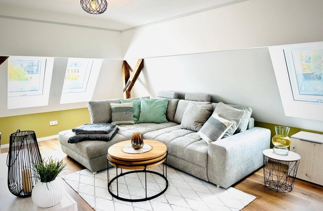 Spacious "Silberberg" attic studio in the heart of Schneeberg