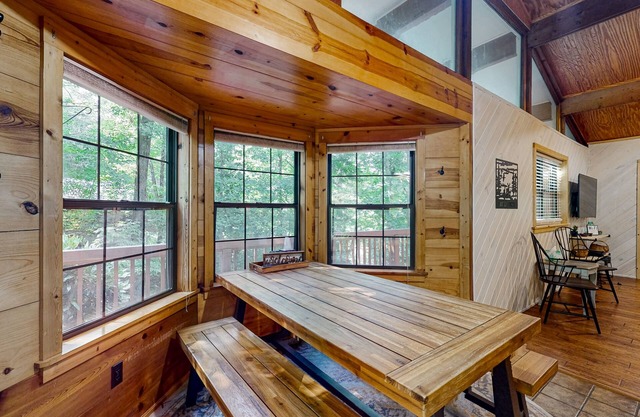 Spacious cabin w/direct access to river & fire place, screened porch
