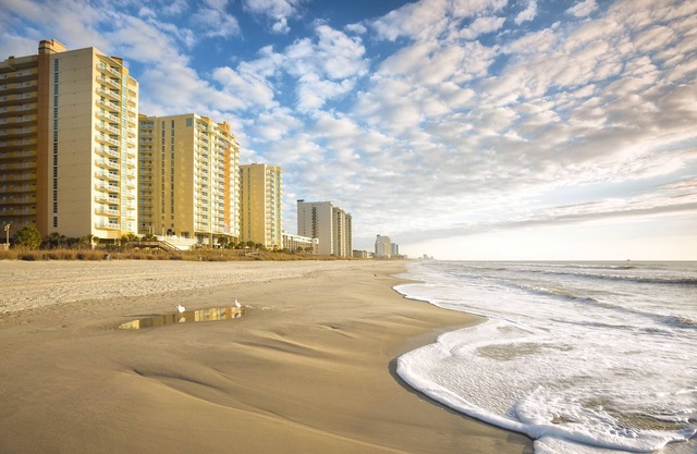 Myrtle Beach, Caroline du Sud: 2 Complexes Bdrm en Front de mer Avec Piscine et Plage