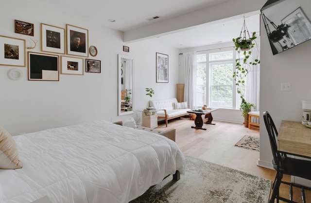 Spacious & Cozy Modern Art Suite - Centrally Located!