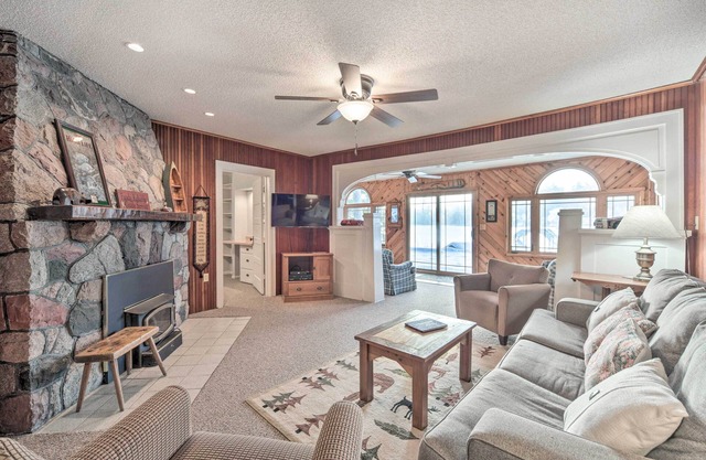 Spacious Home w/ Deck on Lake Chetek!