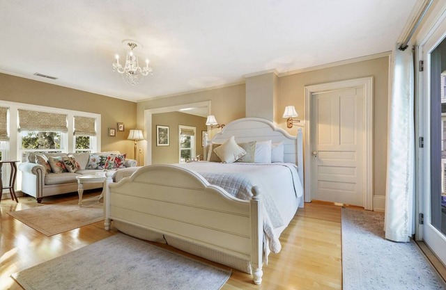 Spacious King bed suite with private balcony.