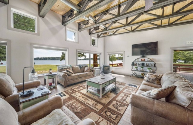 Spacious Lakefront Home w/ hot tub, dock, & private ramp.