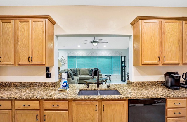 Spacious lakefront home with water views, private pool, boat lift, & fireplace