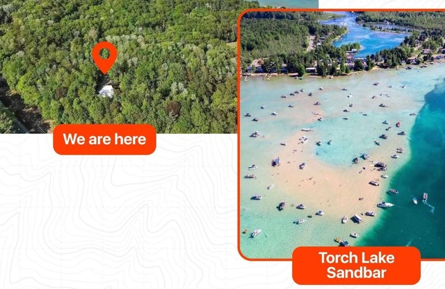 Spacious Retreat near Torch Lake Sandbar