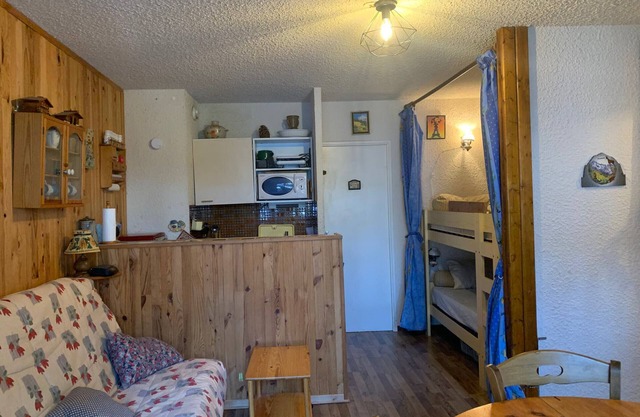 Studio spacieux à Pra-Loup 1500 - 4 pers, balcon, proche télécabine