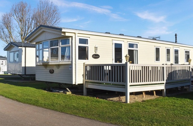 Spacious three-bedroom lodge at Parkdean Resort, Heacham.