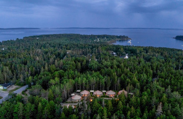Spacious Yurts Near Acadia – Nature, Wellness & Outdoor Adventure