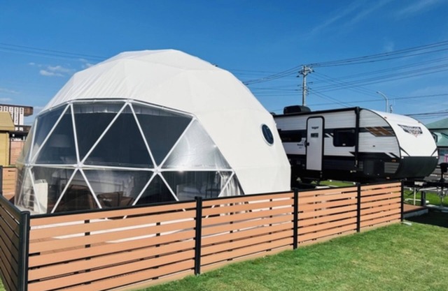 Special trailer dome tent with exclusive BBQ ar / Sambu-gun Chiba