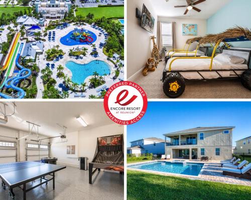 Spectacular Home With Theater, Theme Rooms Near Disney With Waterpark & Resort Access At Encore Resort - 7734Gr