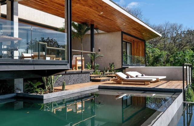 Villa contemporaine avec Vue Panoramique sur l’Océan et la Jungle