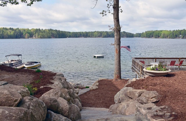 Spider Lake, cabine «Up North» au bord du lac, Traverse City, MI