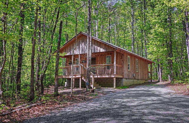 Squirrel's Nest-cozy cabin, centrally located w/hot tub & fire pit