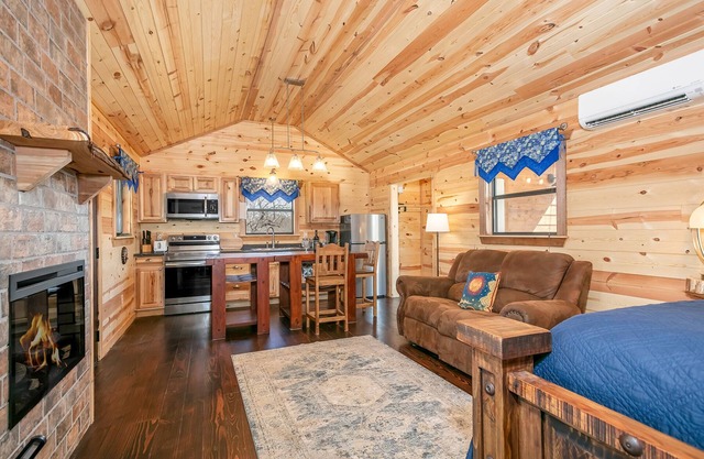 Starry Night | Romantic Hill Country Cabin, Hot Tub, Full Kitchen, Pet Friendly w/ fee