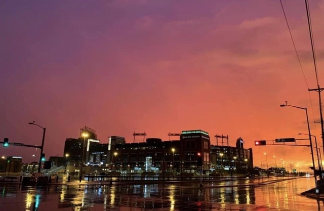 Une vue spectaculaire du Lambeau Field!