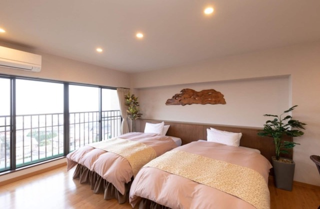 Stay without meals 4F Twin room with openair hot spring bath nonsmoking / Beppu Ōita