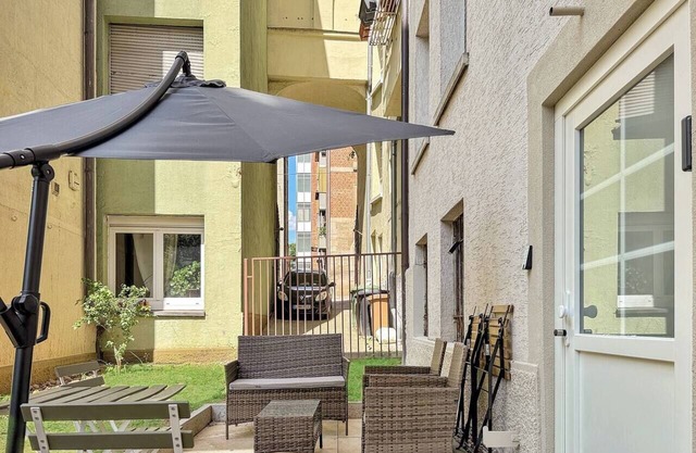 Stgt Gartenwohnung mit Patio – 4 Pers.