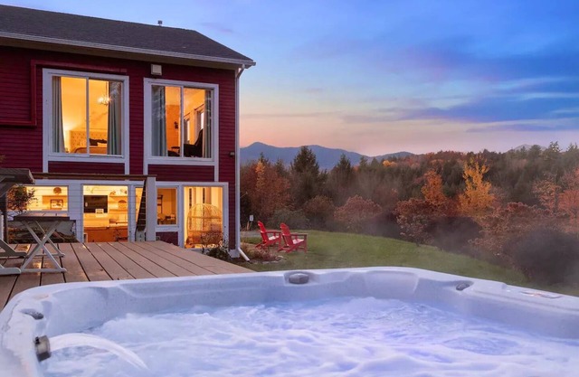 Stowe Retreat w/ Hot Tub & Mountain Views - Close to Skiing & Family-friendly