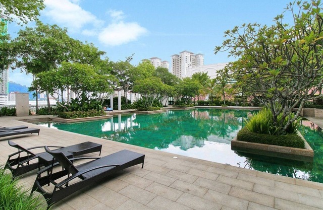 ★ Straits Quay Suites ★ en bord de mer, à 5 minutes de Gurney, Georgetown, 5 + 1pax