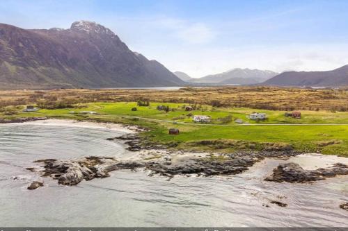 Strandhus med panoramautsikt