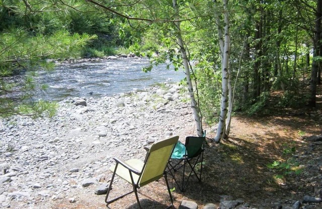 Streamside Campsite plus tiny cabin combines classic camping with rustic charm!!