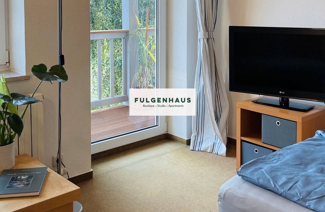 Studio 'Fewo Mohnrot - Fulgenhaus' avec balcon