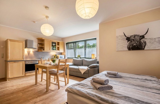Studio 'Ferienwohnung Erzgebirge' avec jardin privé et Wi-Fi