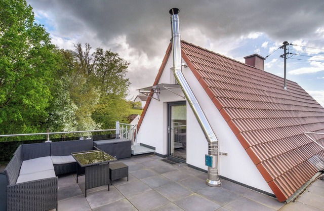 Studio 'Ferienwohnung Erhardt' avec terrasse privée et Wi-Fi