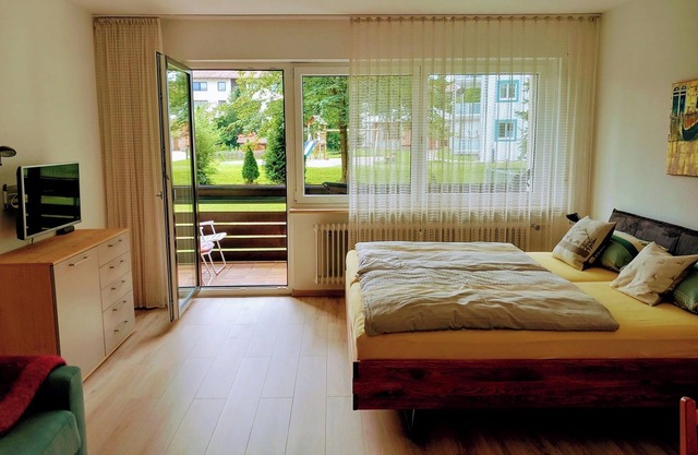 Studio 'Wohnung Isarnähe' avec jardin partagé, balcon & wifi