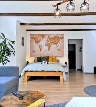 Studio-Apartment mit Garten, Parkplatz & Küche