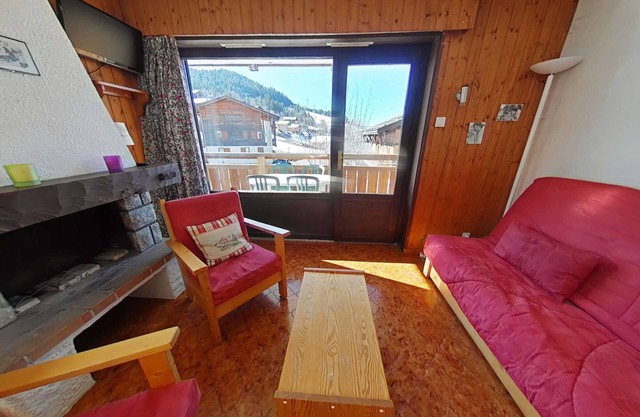 Studio cabine 4 pers. au pied des pistes avec balcon sud - Le Grand-Bornand