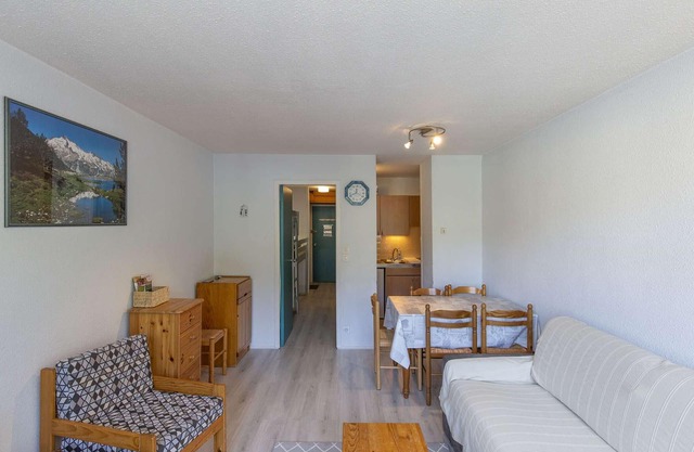 Studio cabine pour 5 personnes avec balcon à La Mongie - Animaux admis