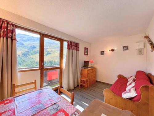 Studio cabine au pied des pistes, 4 pers, balcon, Le Menuires - FR-1-452-138