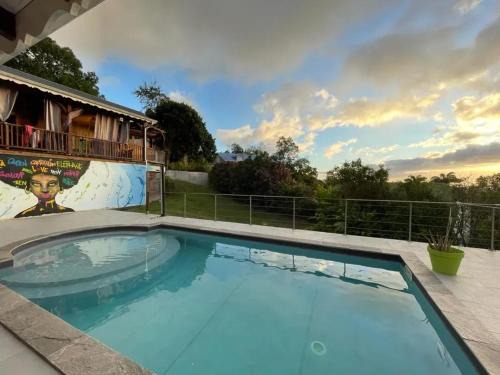 Studio charmant avec piscine à Vieux-Habitants, 26 m²