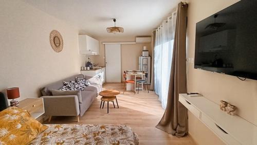 Studio climatisé-terrasse-Netflix-jardin à 10 min de Cassis
