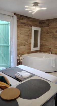 studio cosy balneo avec jardin