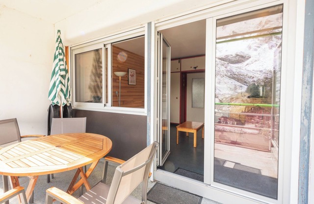 Studio Gourette 6 pers. – Vue montagne, au pied des pistes, terrasse & balcon