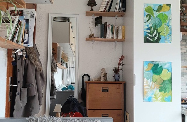 Studio très lumineux avec belle vue, très bien agencé, exposition sud ouest