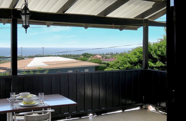 Studio with a big terrace, ocean views + Pool