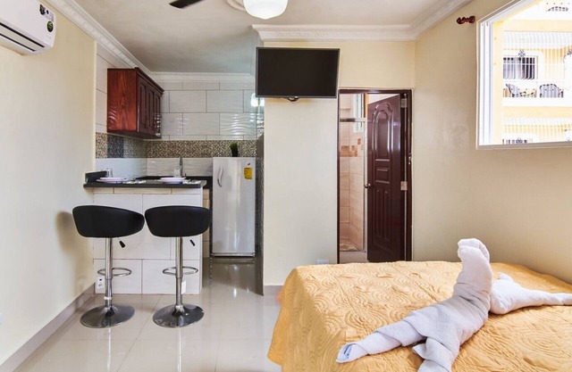 Studio à prix réduit avec kitchenette complète - Wi-Fi Premium à Santo Domingo Este