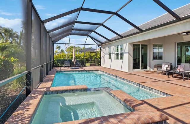 Stunning Home with in ground pool, hot tub and dock in Port Charlotte, Florida!